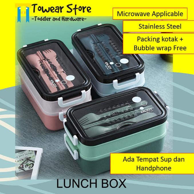Lunch box, tempat makan, tempat bekal makan, tempat bekal, kotak bekal