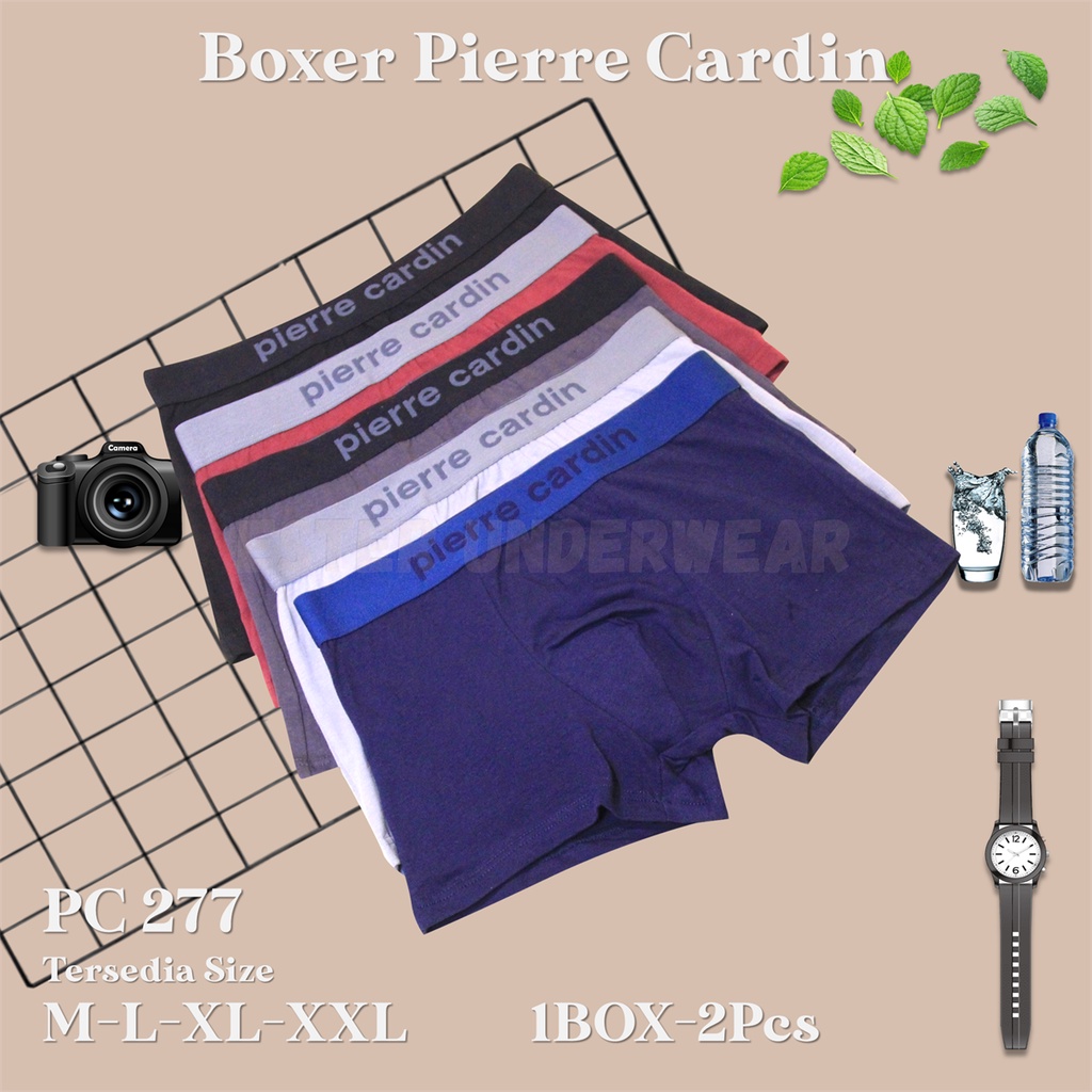 Pierre Cardin Celana Boxer Pria PC 277 1 Box isi 2Pcs