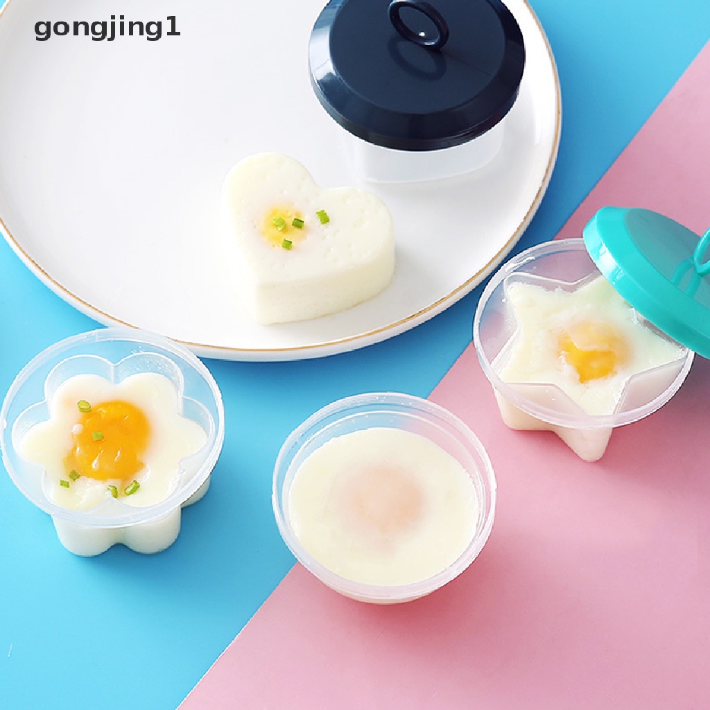 Ggg 4PCS Cetakan Perebus Telur Egg Poachers Cups Food-Grade Fancy Egg Cooker Tool ID