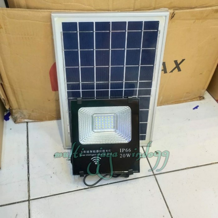 lampu sorot LED tenaga Surya 20Watt 20W solar Cell 20W panel 20watt