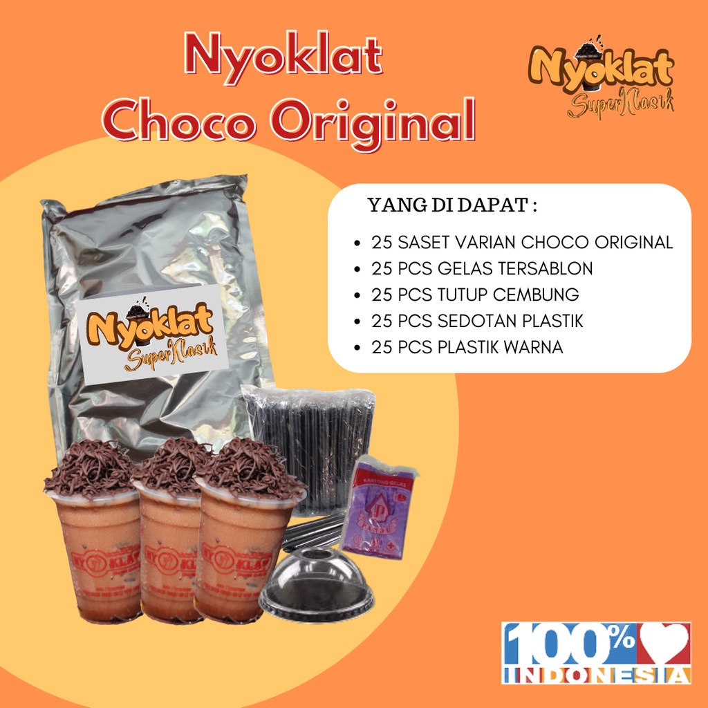 

Bubuk Minuman Coklat Original - 1Paket - Nyoklat Super Klasik