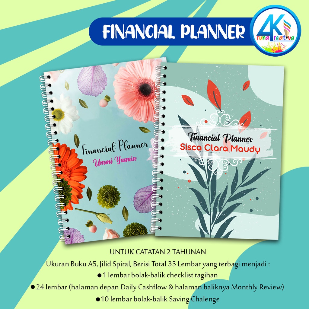 

Arunakreativa 015-016 Financial Planner Custom untuk 2 Tahunan
