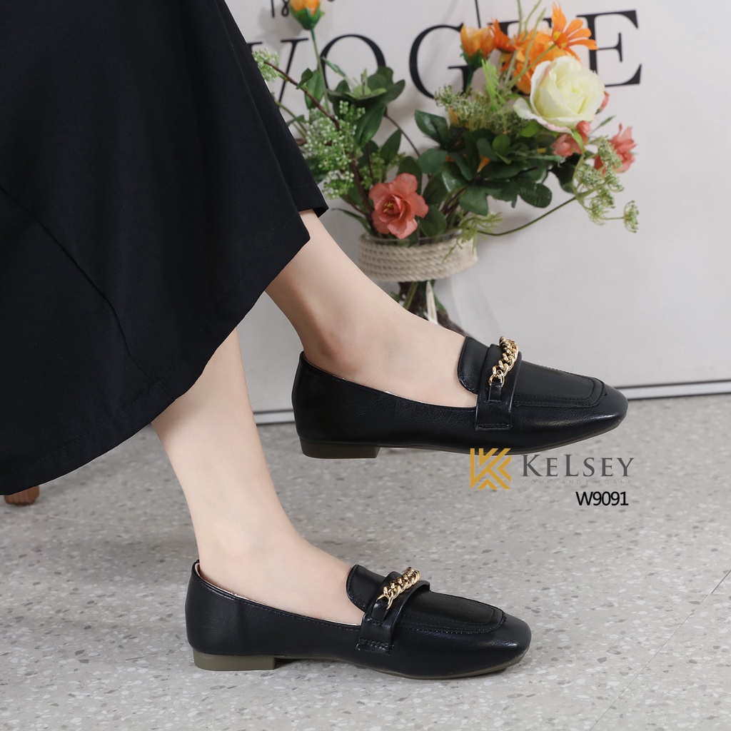 Kelsey Flatshoes Docmart Loafer Sepatu W9091