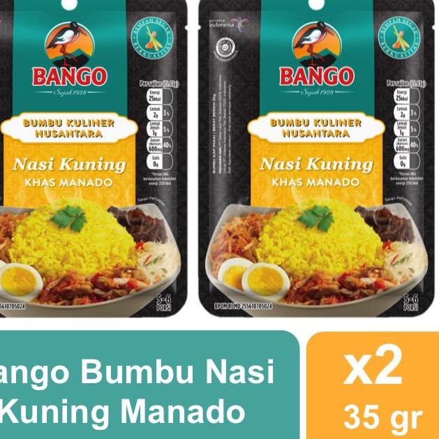 

Terbaru dan terlaris Bango Bumbu Nasi Kuning Manado 35 gr Twinpack