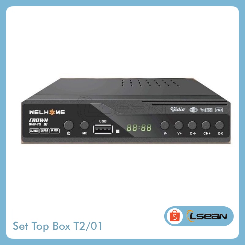 SET TOP TV BOX STB MERK WELHOME DV3 T2/01