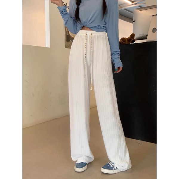Jiny Crinkle Pants / Celana Kulot Crinkle Tali Import