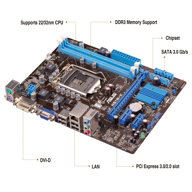 Jual Motherboard Asus H H M K Intel Lga Ddr Mainboard Asus H Mk Shopee Indonesia