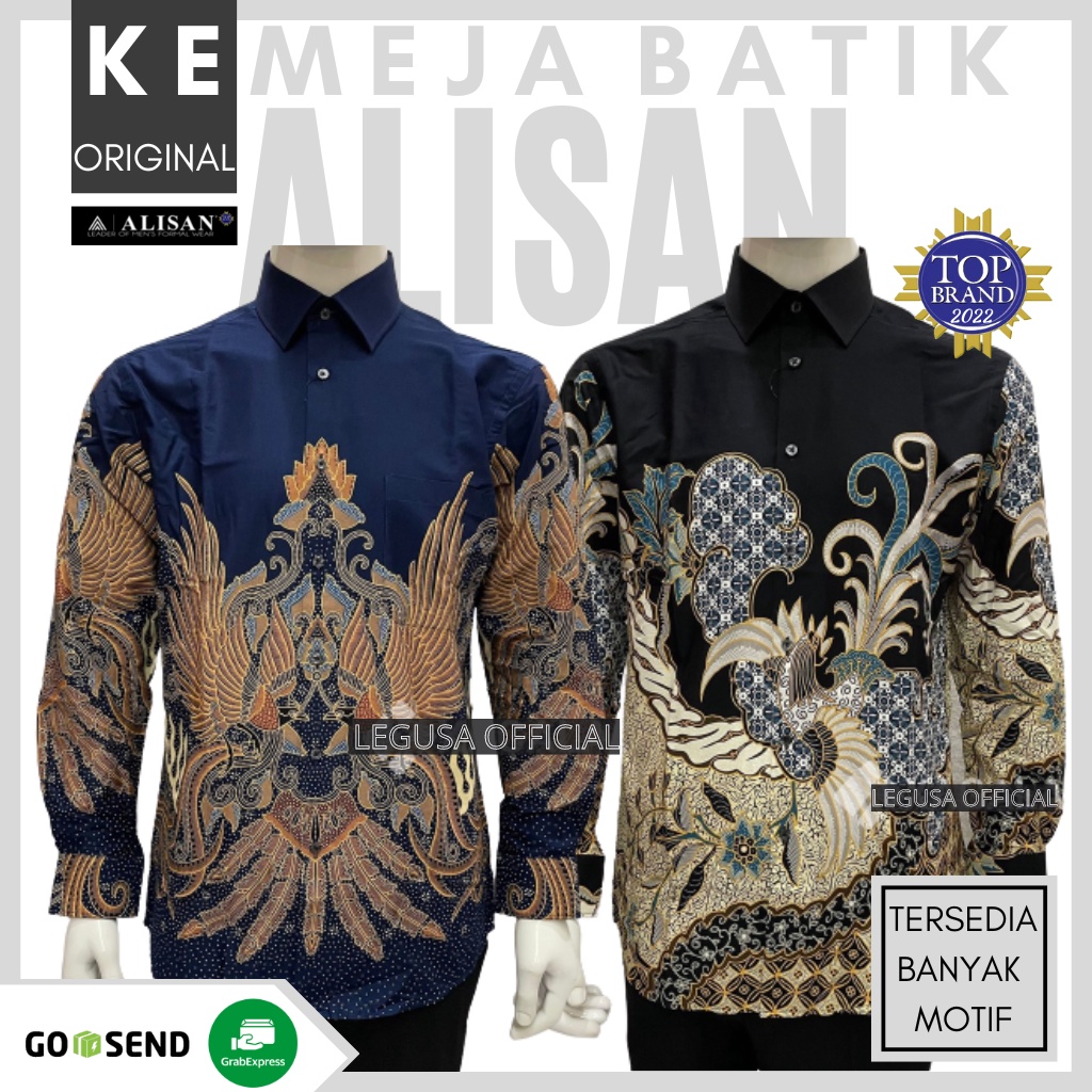 Kemeja Alisan Batik Lengan Panjang Slimfit