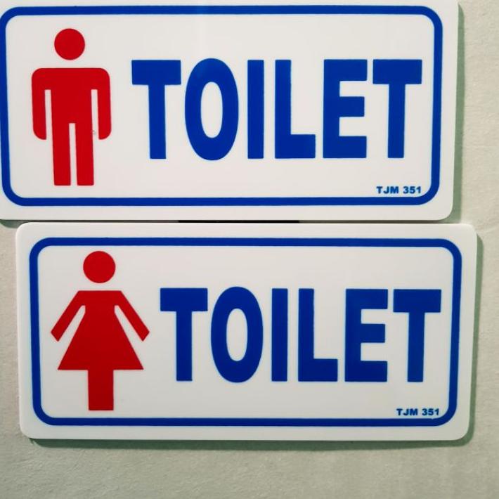

Segera Miliki Akrilik sign board / papan nama TOILET pria-wanita (harga satuan).