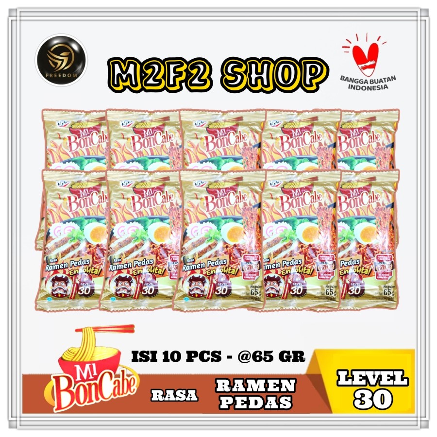 

Mie Kuah BonCabe Level 30 Ramen Pedas Endolita - 65 gr (Kemasan 10 Pcs)
