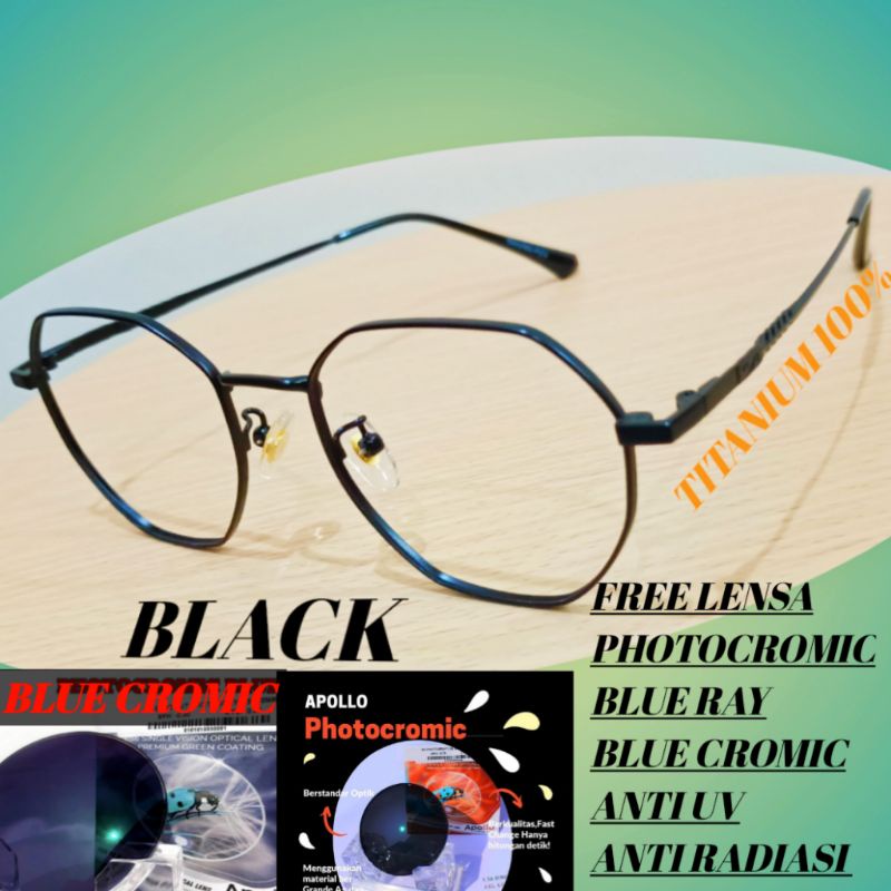 Kacamata Anti Radiasi Photocromic + Anti Radiasi