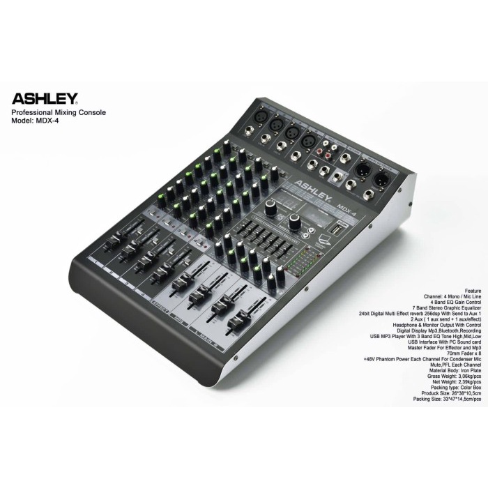 Mixer Ashley MDX 4 MDX4 ORIGINAL