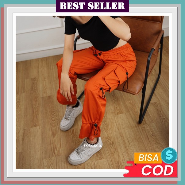 Cod##Celana Cargo Pants/Y2K/Hiphop/Cargo Pants High Waist/Cargo Pants Oversize Wanita Rovesca - Cabl