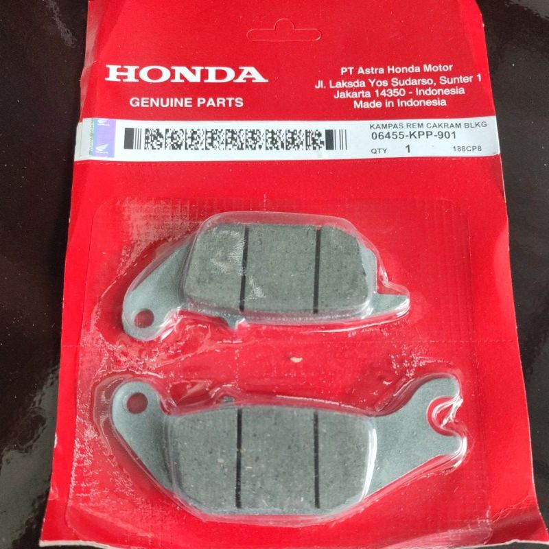 dispad rem belakang supra 125 KPP kampas rem dispad kampas rem belakang verza megapro  supra x 125