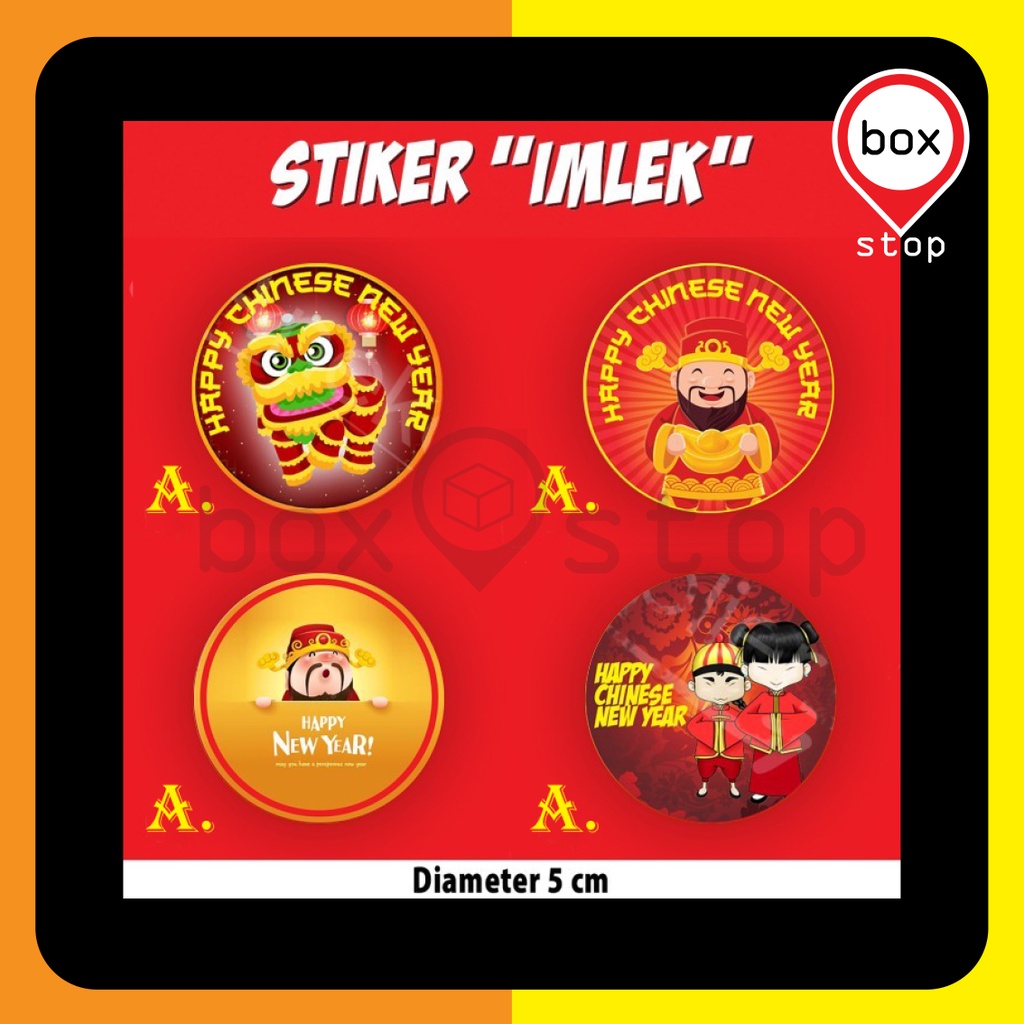 

Stiker Sticker Hiasan Aksesoris Imlek - Chinese New Year |A1 (40 pcs)