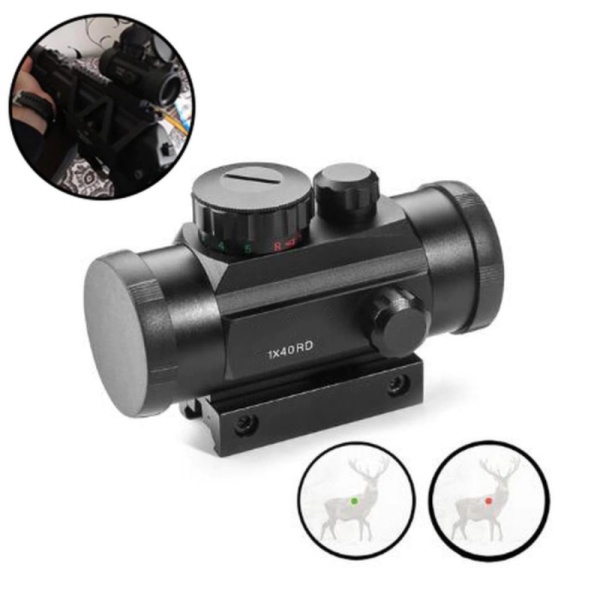 

Jual Tactical Hunting Red Dot Laser Gun Optical Sight Mount - Black Murah