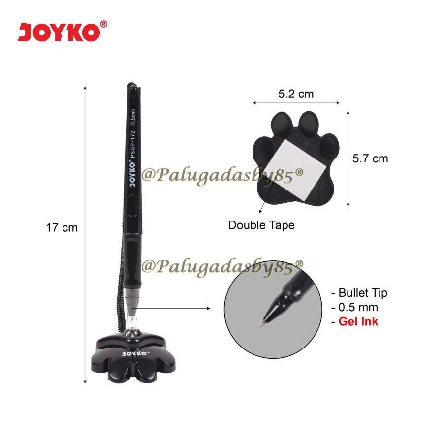

(1 Biji) GROSIR Pen Stand Joyko PSGP-172 0.5 mm Hitam (1 Biji) / Pulpen PSGP-172 / Pena Joyko PSGP-172 / Gelpen joyko PSGP-172 / Gel Pen PSGP-172 / PSGP172 / PSGP 172