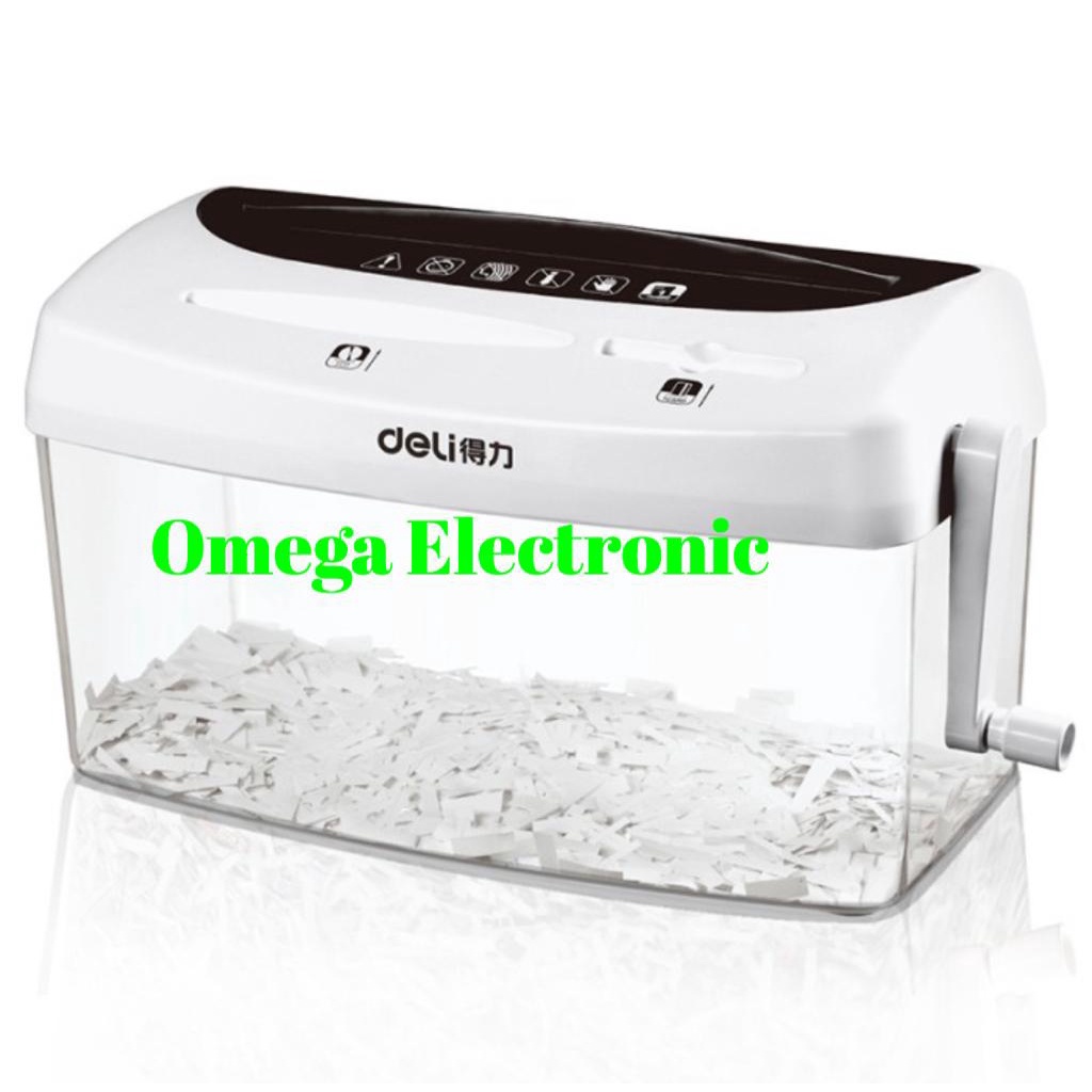 Deli 9935 Penghancur Kertas Manual Paper Shredder Kapasitas 1 Lembar