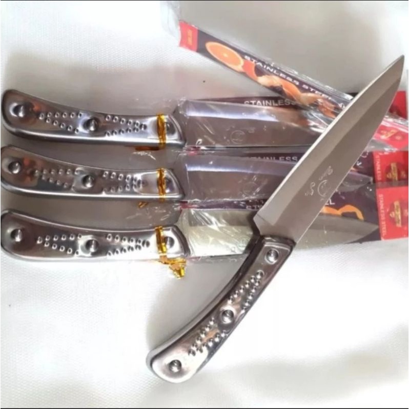 Pisau Dapur Stainless Steel Tajam Anti Karat / Pisau Dapur Stainless