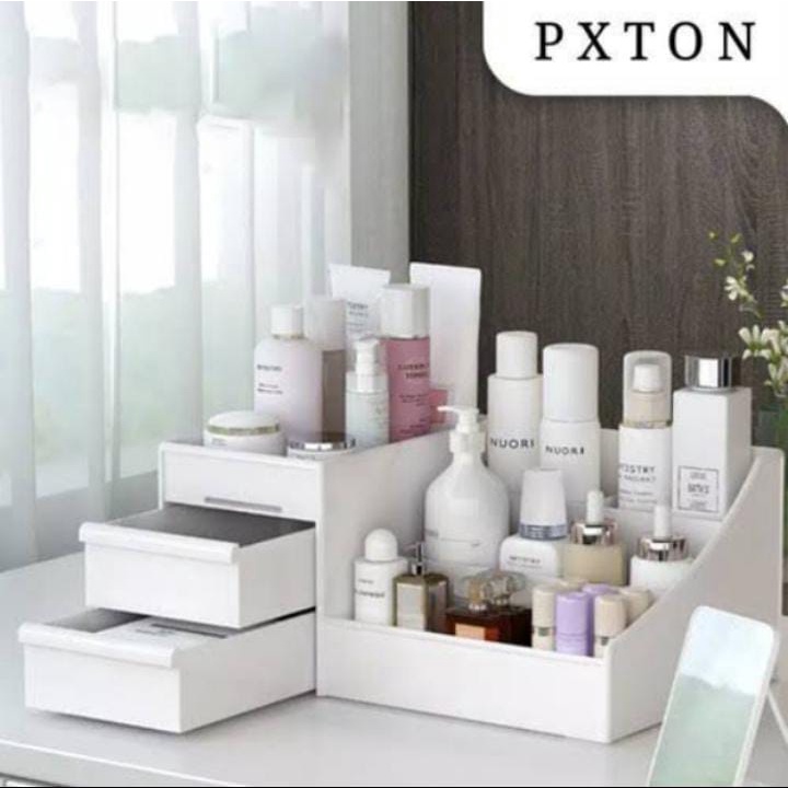 Rak kosmetik 2 laci/Storage Box Drawer Makeup 2 laci
