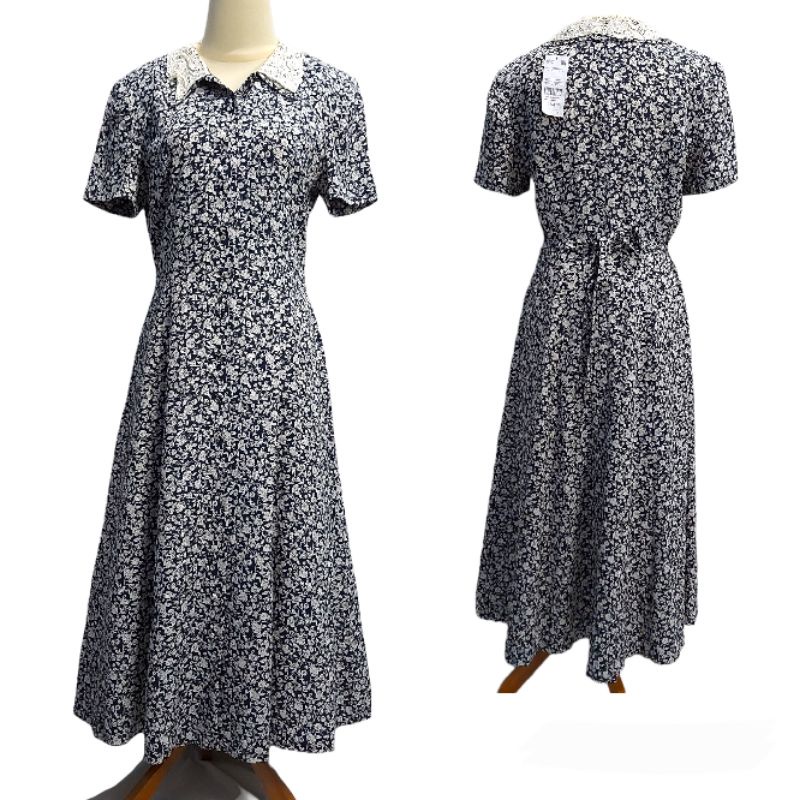 PL Long Dress Bunga Bunga Kawai