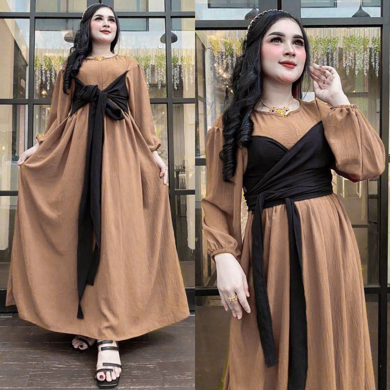 GAMIS LESTY KIMONO TALI DADA CRINKLE AIRFLOW