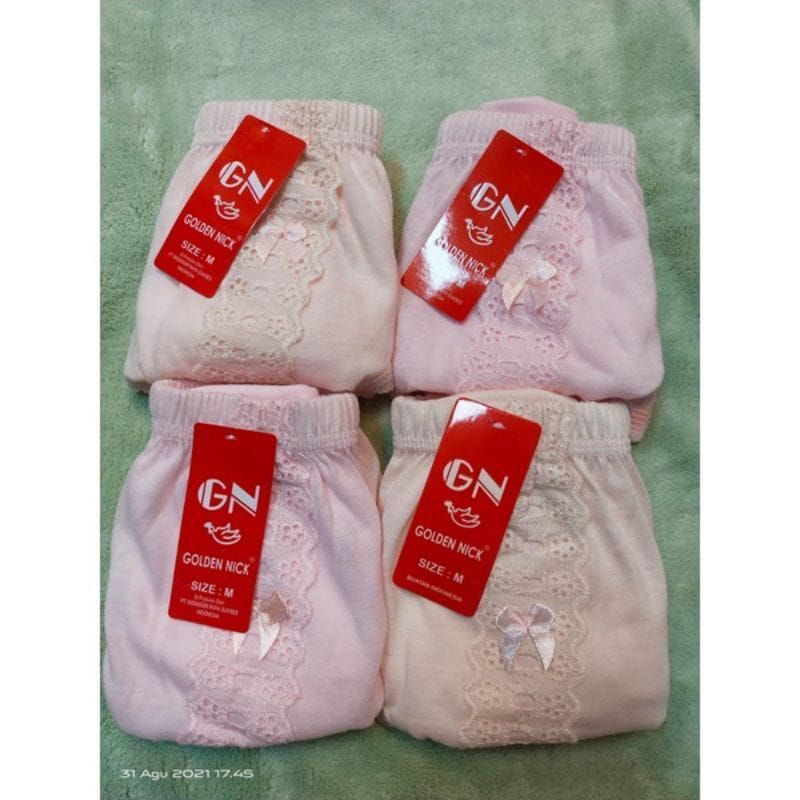 [ 3Pcs ] Celana Dalam Golden Nick Renda Renda Golden Nick