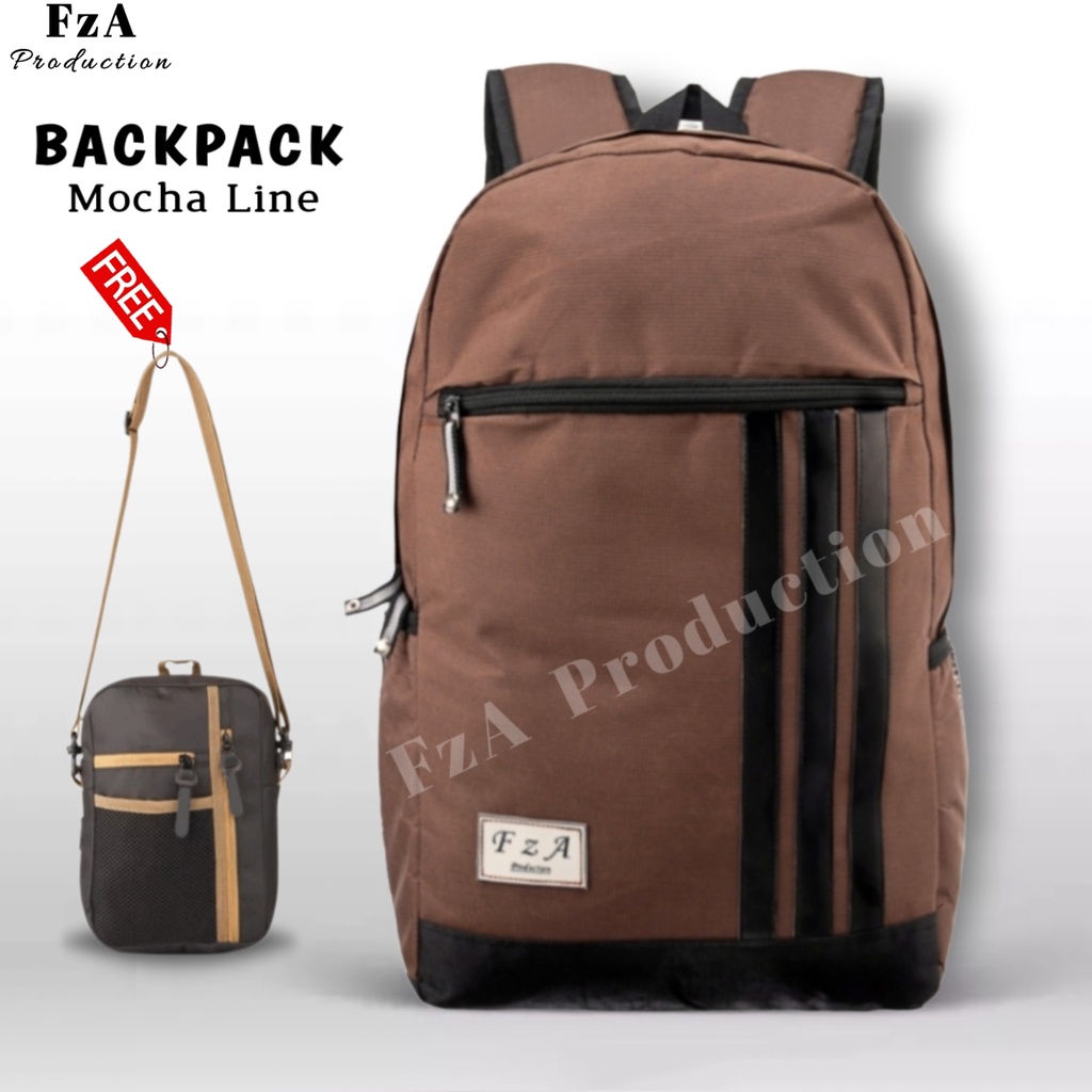 Tas Ransel Punggung Distro Casual Pria Wanita / Tas Ransel Laptop Sekolah Kuliah Bacpack Distro Original - FzA