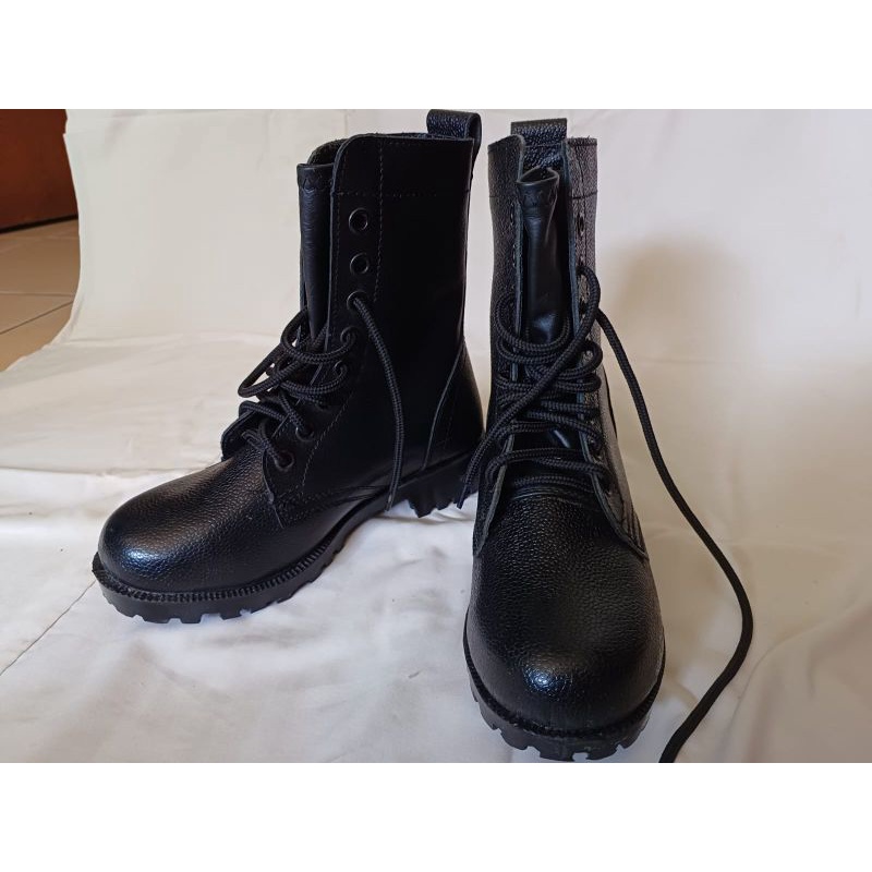 Sepatu PDL Kulit Jeruk Jatah Pembagian POLRI