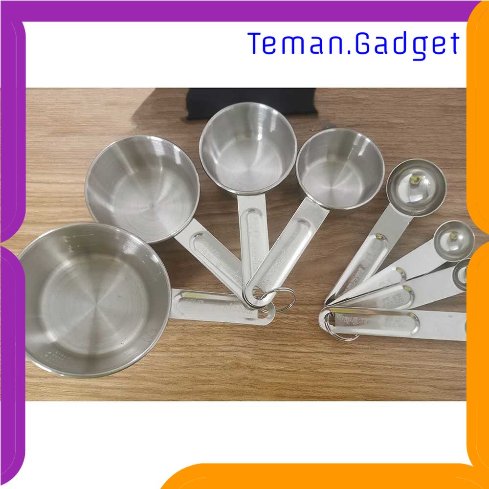 TG - DPR HOOMIN Sendok Takar Ukur Stainless Steel Measuring Spoon 8 PCS - 16780