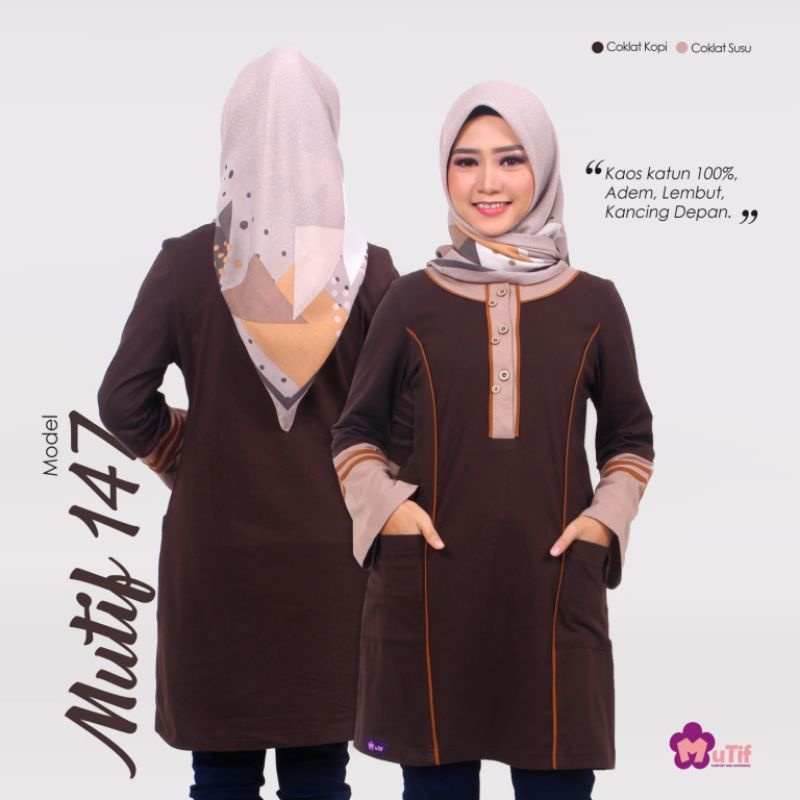 Atasan Wanita Tunik Katun Mutif 147