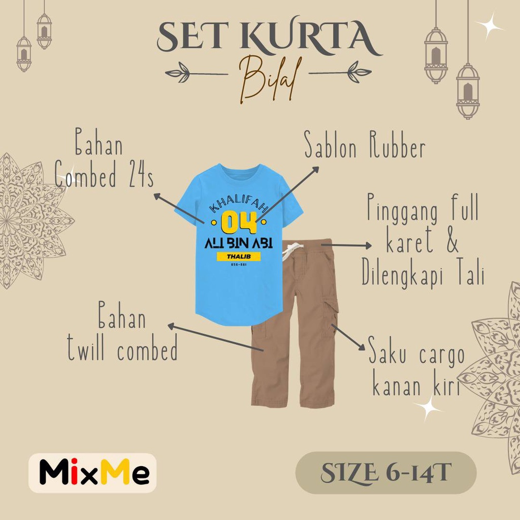 SET KURTA BILAL by MIXME