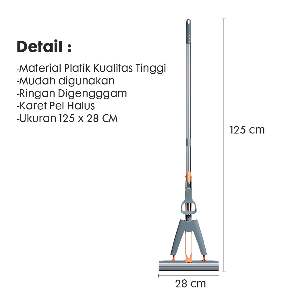 COTTON RUBBER MOP / PEL LANTAI KARET / SPONS PEL KARET LANTAI MOPS