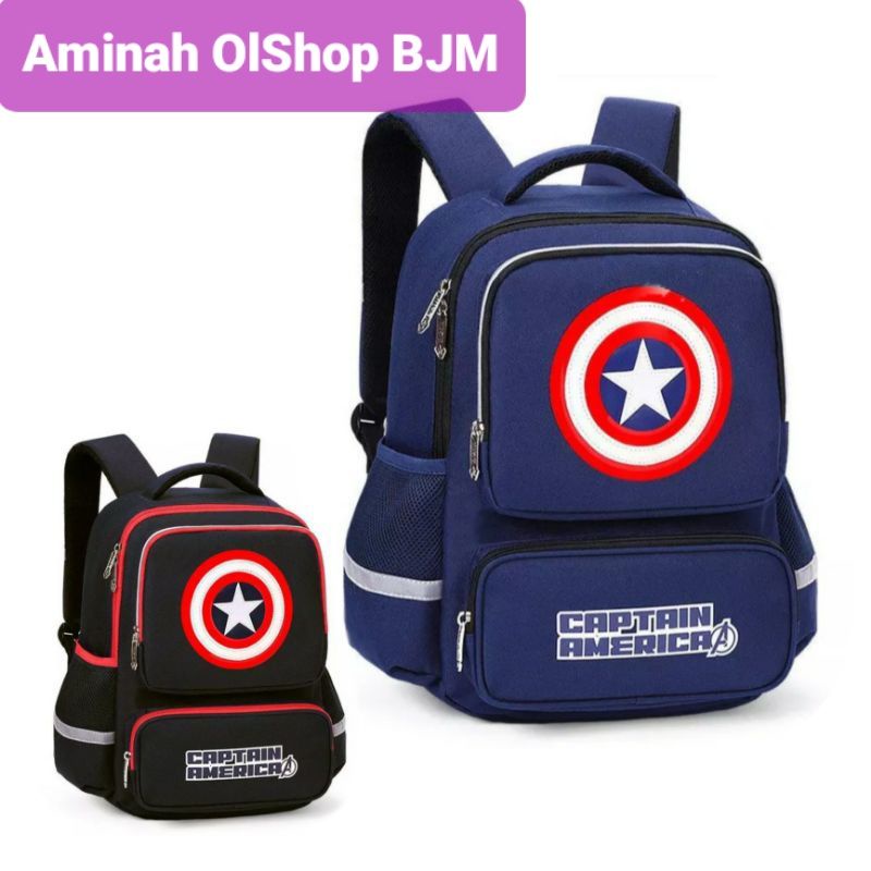 Captain America | Tas Anak Sekolah karakter Marvel captain America | Tas Anak