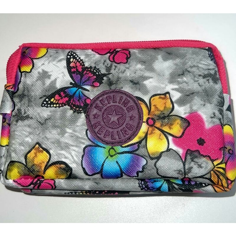 DOMPET WANITA KIPLING 3 RESLETING / DOMPET WANITA 3 RESLETING MOTIF BUNGA