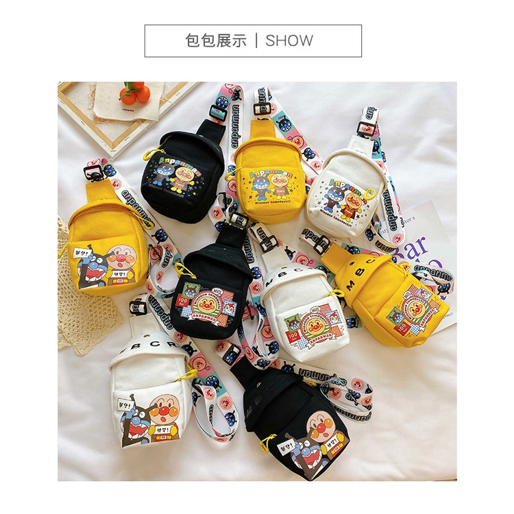 Tas Selempang Anak/Tas Pinggang Anak/Sling Bag Anpanman/Tas Anak Anpanman/Tas Selempang Anak Import 