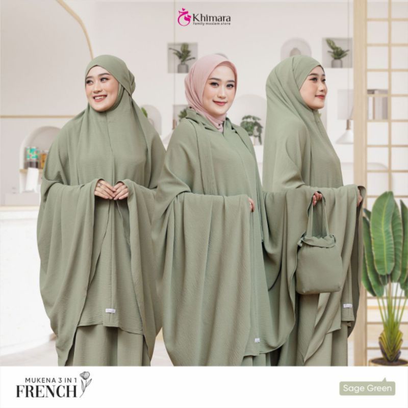 MUKENA DEWASA CRINKLE AIRFLOW 3IN1 JUMBO PREMIUM