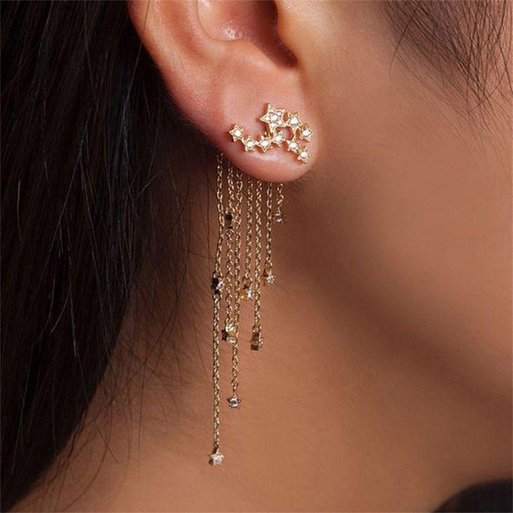 Needway Anting Paduan Elegan Bintang Fashion Setelah Rumbai Panjang