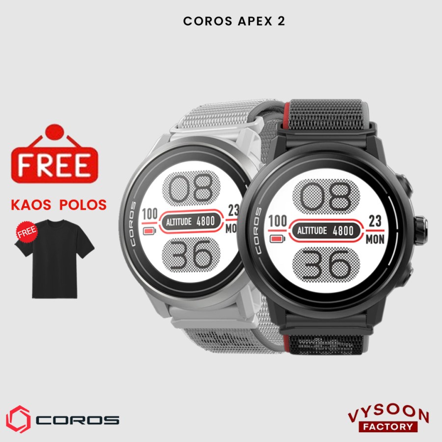 Jam Tangan Smartwatch COROS Apex 2 GPS Outdoor Watch