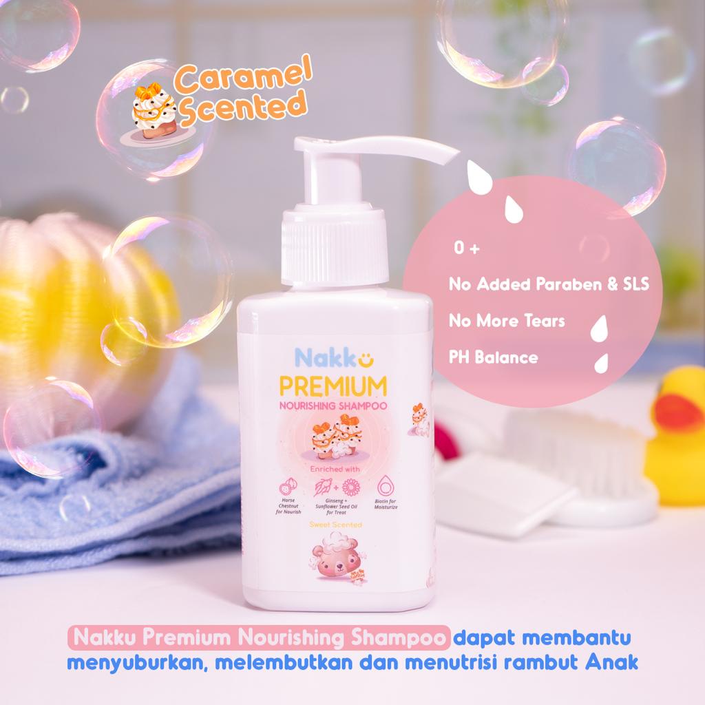 Nakku Premium Nourishing Shampoo - Shampo Penyubur Rambut Bayi dan Anak n