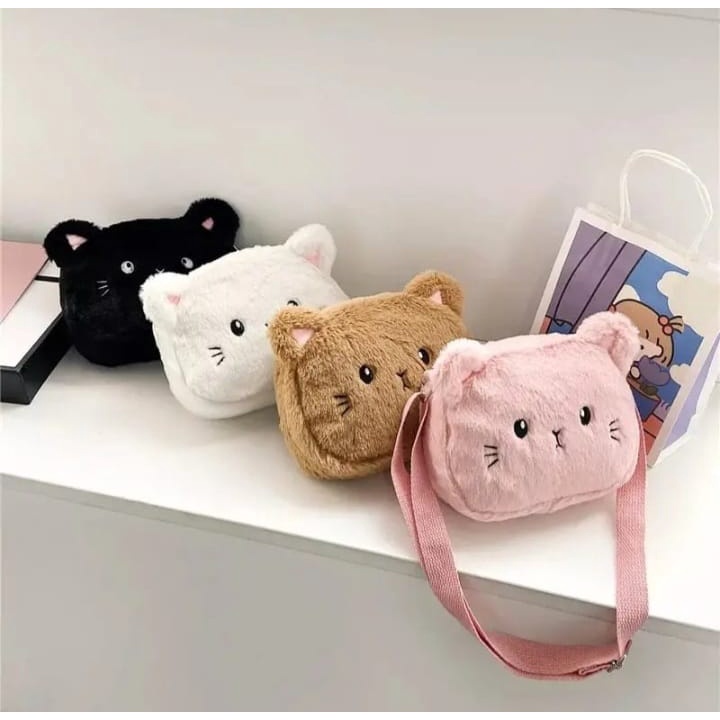 &quot;aurabagss&quot; - Tas Wanita Tas Selempang Remaja Wanita Model Kucing kelinci Tas Anak Perempuan Cat Rabbit Animal Cute Imut Lucu