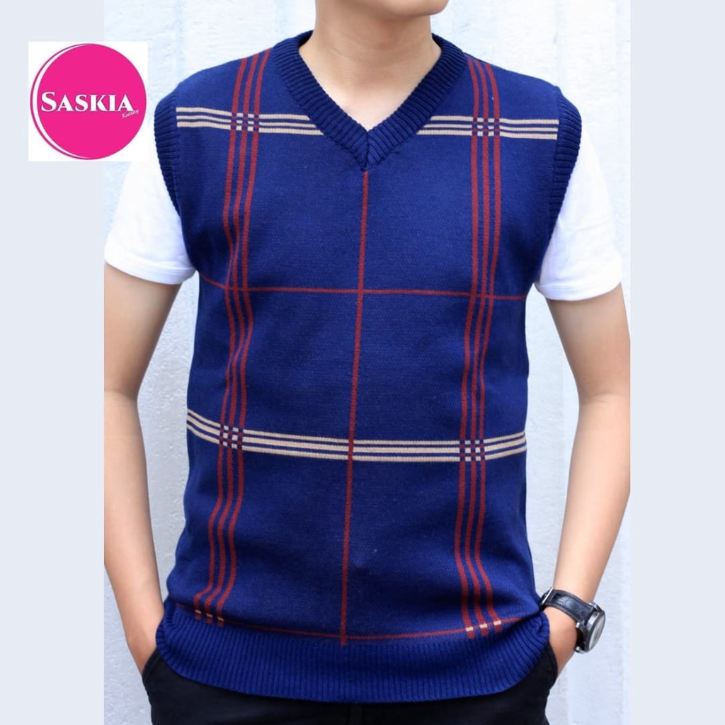 sweater vest top korea pria&amp;wanita#vest korea#rajut corak#