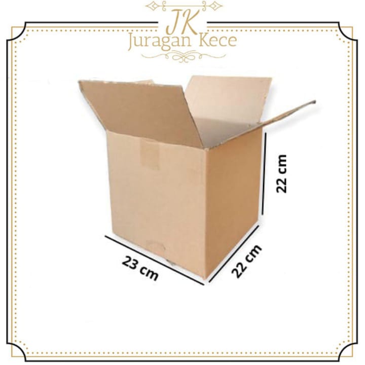 

Kardus Box Polos Packing Serbaguna Ukuran 22x22x23CM