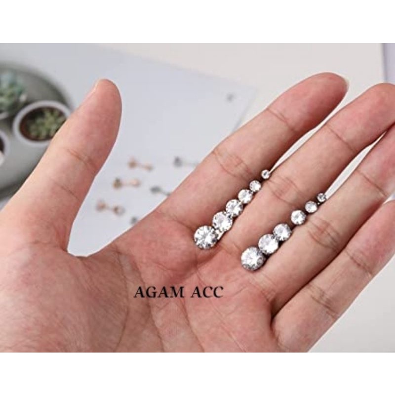 Anting Titanium Tusuk / Anting Stud/ Anti karat/ Pria dan Wanita