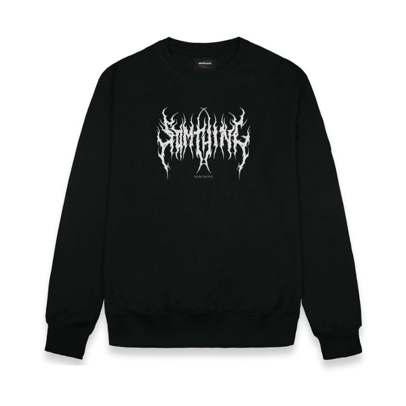 Crewneck Sweatshirt Font Metal // Jaket Sweater Metal Premium // Sweater Pria