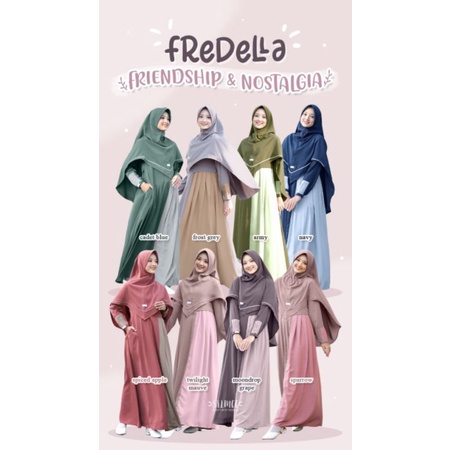 [SILMEE] FREDELLA DRESS - Gamis Syar'i Busui Rempel - Afiyahijabshoo