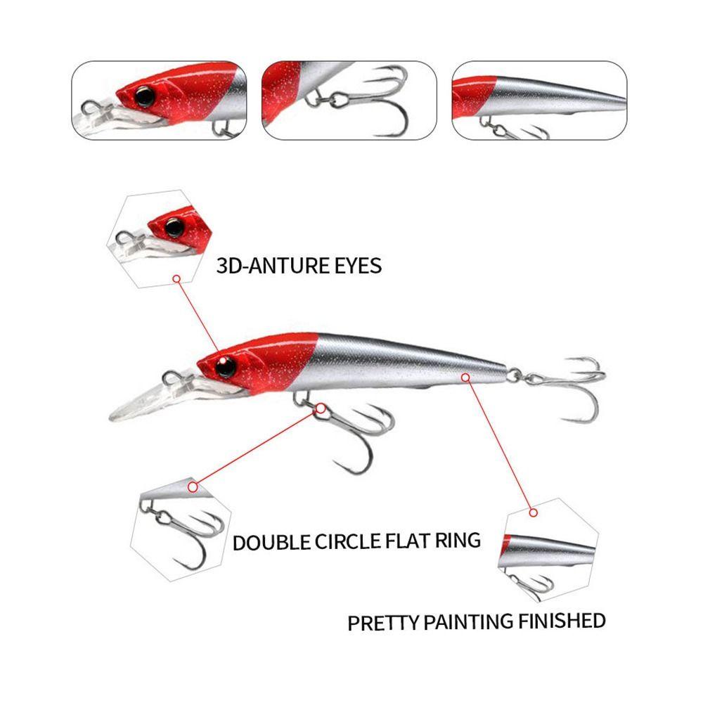 Preva Umpan Ikan Kecil Tenggelam Multicolor Crankbaits Striped bass 140mm/40g Minnow Lures