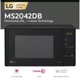 MICROWAVE OVEN LG SOLO LISTRIK 20 LITER MS2042DB MS 2042 DB GARANSI RESMI LOW WATT