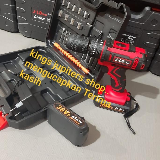 2 BATRE JLD CORDLESS BOR 13MM atau 10MM BATRAI 16 8VOLT 36VOLT 48VOLT
