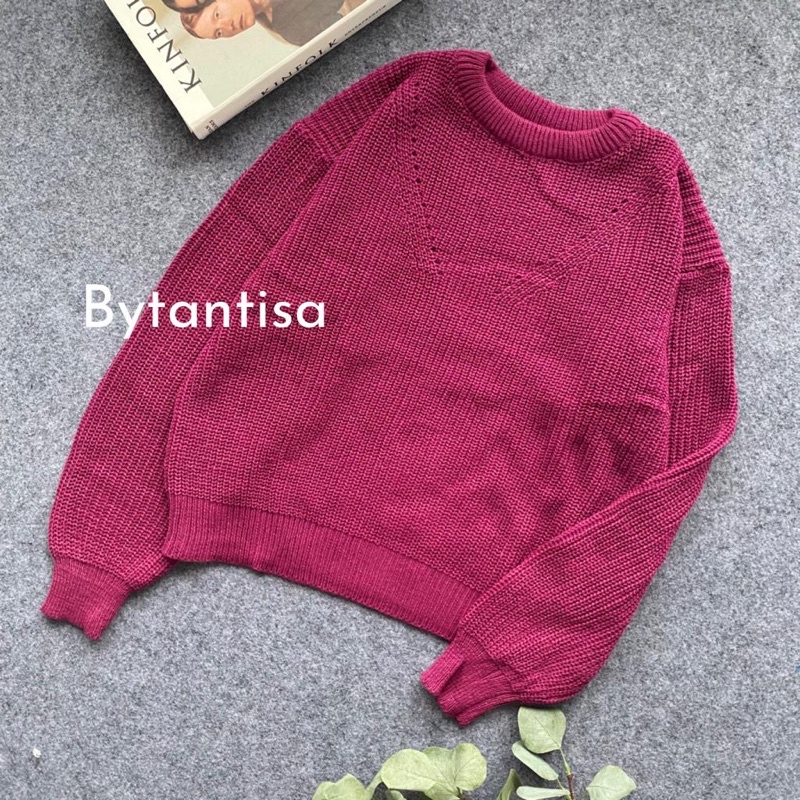 SWEATER RAJUT TEE GWENA NORMAL SIZE BAHAN LEMBUT